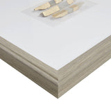 Off-White Natural Agate Double Mat Shadow Box Wall Decor See below B035P294482