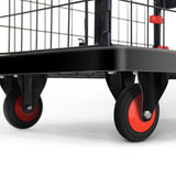 ZNTS Foldable Platform Push Hand Truck Cart, Basket Cage Cart, 330 lbs. Weight Capacity W162677010