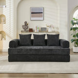 Comfy Convertible Folding Mattress Couch, Floor Bed, Chenille Floor with Armrest, Floor W1143P330250