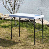 Outdoor Fish and Game Cutting Cleaning Table w/Sink and Faucet 16689897