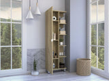 Portland 5-Shelf Linen Cabinet Light Oak B06280251