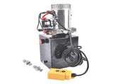 8 Quart Double Acting Hydraulic Power Unit Dump Trailer Hydraulic Pump 12V DC 3200 PSI SAE 6 87233707