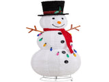 4FT Lighted Snowman Christmas Yard Decorations, Pre-lit Pull Up Snowman with 100 White LEDs, 63276687