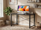 31" Computer Desk Gaming Table Home Office Writing Study Workstation with Sturdy Metal Frame, Black 78572332