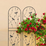 4 Pack Metal Garden Trellis 71" x 19.7" Rustproof Trellis for Climbing Plants Outdoor Flower Support W1586P266865