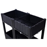 Planter Raised Beds - Elevated Planter Garden Box with Drainage Plug Raised Garden Beds for W465P187531