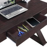 ZNTS Techni Mobili Trendy Writing Desk with Drawer, Espresso RTA-8406-ES