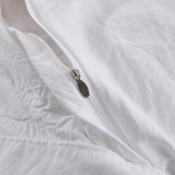 Farmhouse Ruffle Buffalo Check Shower Curtain with Coconut Buttons 46278517