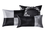 7 Pieces Traditional Luxury Patchwork Bed in A Bag for Bedroom, Modern Classy Bed Set 01129193