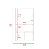 St. Angelo Medicine Cabinet, Two Internal Shelves, Single Door, One Shelf B070P188849