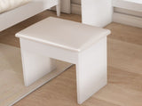 Modern Mini Dressing Table with LED-lit Mirror & Hidden Storage,Includes Padded Stool,Adjustable W2699P296516