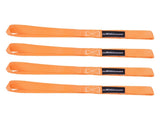 S-Hook 15ft Ratchet Tie Down Set 2200 lb 1 inch Safety Clip Motorcycle Orange 60422076