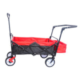 ZNTS folding wagon Collapsible Outdoor Utility Wagon, Heavy Duty Folding Garden Portable Hand Cart, Drink W22778822