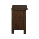 ZNTS Classic Brown Finish 1pc Nightstand of 3x Drawers Mango Veneer Wood Transitional Bedroom Furniture B01158292