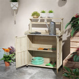 Potting Bench with Storage Cabinet 76064845