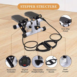 ZNTS Mini Stepper with Resistance Band, Stair Stepping Fitness Exercise Home Workout Equipment for Full 61517416