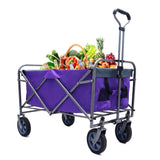 ZNTS Outdoor Garden Multipurpose Micro Collapsible Beach Trolley Cart Camping Folding Wagon W321P206628