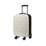 Fashion White Foldable 20in Travel Luggage Expandable 45L Capacity Hard Shell Boarding Suitcase with 11131121