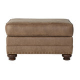 Leinster Faux Leather Arm Chair and Ottoman 2 pieces set T2574P196590