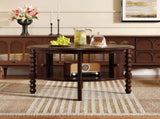 Vintage Round Coffee Table Storage in 30.3" for Living Room, Mid Century Modern Cocktail Table N735P277387D