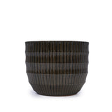 Handmade Dark Coffee Ceramic Planter Set of 4 , Indoor/Outdoor Flower Pot for W3273P321575