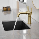 ZNTS Industrial Pipe-Style Bathroom Faucet Brushed Gold 2-Handle Vanity Mixer Tap Pop-Up Drain Included W1920P254920