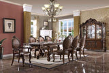 Brown and Cherry Arm Chair with Nailhead Trim B062P209290