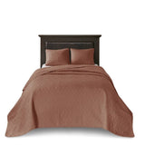3 Piece Reversible Quilt Set Clay Red Full/Queen B035P266675