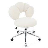 360&degSwivel Height Adjustable,Swivel Chair,Teddy fabric,home office chair W680P143486