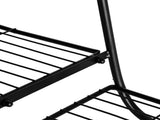 One Pack Black Paint 31 Inch High Arch 4 Layers 6 Vertical Stripes Potted Plant Frame 46699207