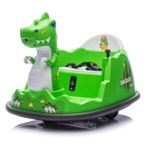 12V Kids Ride On Bumper Car W/Parents Control,Dinosaur Shape & Element Design,2WD,Spray With W1578P268994