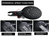 Classic High Pressure Single Handle 6 Function Rain shower Head with Handheld Shower with Tup Spout W121946591