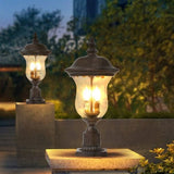 Vintage Outdoor Lamp Post Light, Waterproof Garden Patio Lantern with Clear Glass Shade, Classic W1340P209949