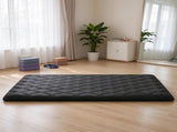 Full Size Japanese Tatami Mattress, 80" x 54" x 3.5" 9-Layer Foldable Futon Floor Mat with Storage 09768167