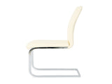 Modern PU dining chair living room chair upholstered chair, electroplated metal legs design, W210P164982