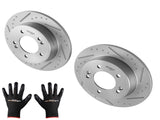 Rear Brake Rotors Set fit for Hyundai Elantra Coupe 2013-2014 Kia Forte 2014-2024 54310991