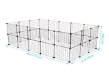 Pet Playpen, Small Animal Cage Indoor Portable Metal Wire Yard Fence for Small Animals, Guinea Pigs, 26976233