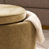 Ottoman, multi-functional combination set table Ottoman, combination of Ottoman and table, with drum W487P243609