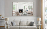 Oversized Bathroom Mirror with Removable Tray Wall Mount Mirror,Vertical Horizontal Hanging Aluminum W708P297638