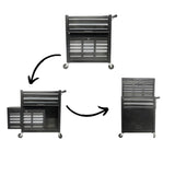 eight-drawer large capacity rolling toolbox, detachable cabinet storage toolbox with wheels and W3267P307486