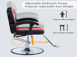 Classic Reclining barber Chair Salon Chair for Hair Stylist with Heavy Duty Hydraulic Pump, 360&deg WF318104JAA