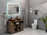 60 x 36 Inch LED Bathroom Mirror with Front and Backlight, Wall Mounted Vanity Mirror, Anti-Fog, W2287P280115