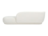 Aire 75" RAF Modern Rounded Chaise Lounge, Ivory White Boucle B2719P238297