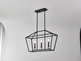 3-Light Farmhouse Kitchen Island Lighting,3 Light Industrial Linear Chandelier for Dining Room Metal W5008P465017