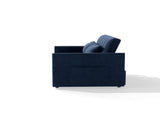 Corduroy Double Sleeper Sofa With Pull-Out Bed, 2 Pillows & Side Storage Pocket 87519745