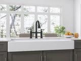 White Farmhouse Sink Deep Apron Sink Undermount Farmhouse Kitchen Sink Single Farm Sink W2287P184630