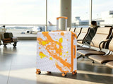 28 Inch PC Spinner Wheel Luggage, Carry on Suitcase, With Printed pattern and Combination Lock W2787P487193
