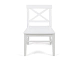 Roshan Farmhouse Acacia Wood Dining Chairs, White 62888.00WHI