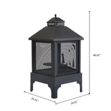 ZNTS XOT036 Garden Metal Outdoor heating furnace for backyard fir pit W1711P194153