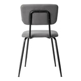 Set of 4 Modern Padded Dining Chairs for Kitchen Bar Office Chair, Grey 70740742